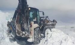 Ardahan’da köy yoluna çığ düştü