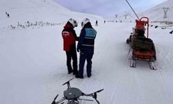 Jandarmadan Palandöken’de dron destekli devriye