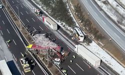 Kuzey Marmara Otoyolu Edirne istikametinde tırla yolcu otobüsü çarpıştı. Olay yerine polis ve sağlık ekipleri sevk edildi.