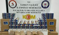 Samsun’da 177 bin adet kaçak makaron ve 350 kilo tütün ele geçirildi