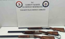 Samsun’da tüfekle yasak avlanan 2 kişi yakalandı