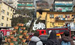 Zonguldak’ta iki katlı binada korkutan yangın