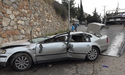 Alanya’da 20 metreden şarampole uçan otomobilin sürücüsü ağır yaralandı