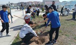 Batman’da 100 öğrenci 116 adet fidan dikti