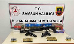 Jandarma kaçak silah ve tütün ürünleri ele geçirdi