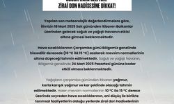 Niğde için zirai don uyarı yapıldı