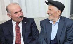 Vali Çalgan’dan 63 yıllık evli çifte ziyaret