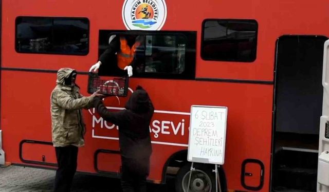 Atakum Mobil Aşevi’nden deprem şehitleri anısına faaliyet