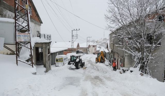 Terme’de kar mesaisi