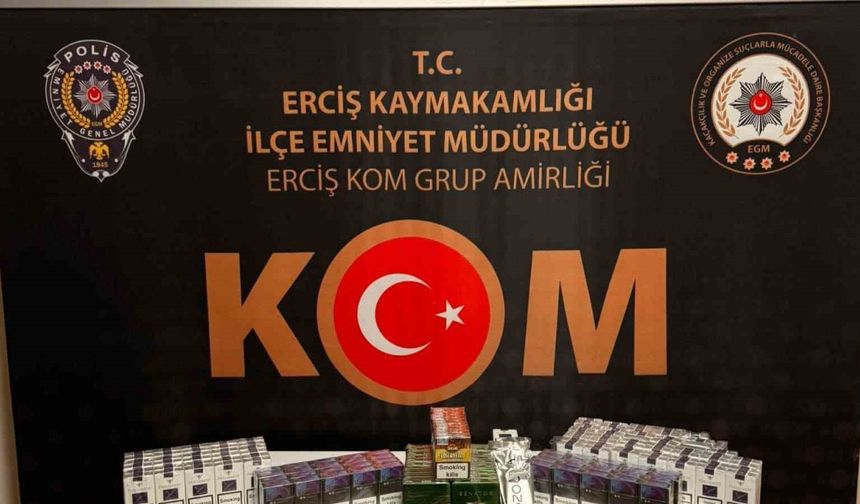 Erciş’te kaçakçılık operasyonu