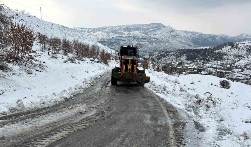 Siirt’te kar nedeniyle kapanan yollar ulaşıma açıldı