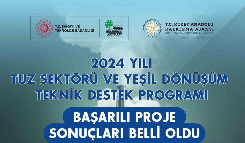 Tuz Sektörü ve Yeşil Dönüşüm Teknik Destek Programı başarılı projeleri belli oldu